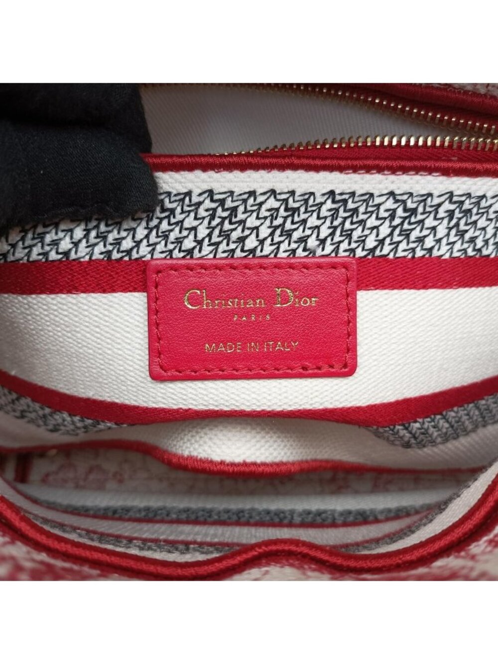 ★SOLD★ Dior D-light Royaume Red Multicolor Canvas Messenger - Picture 10 of 15